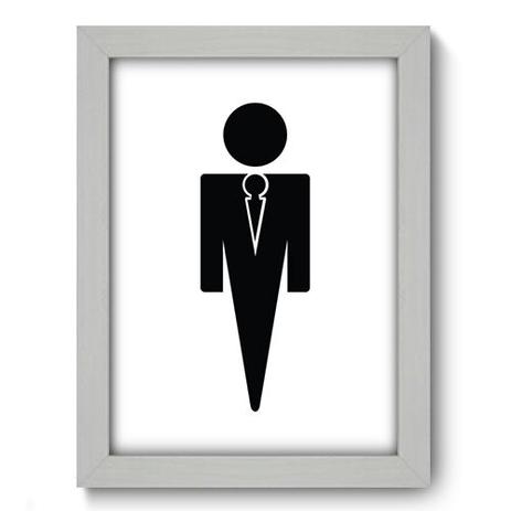 Quadro Decorativo - Banheiro Masculino - 19cm x 25cm - 352qddb - Allodi é boa?