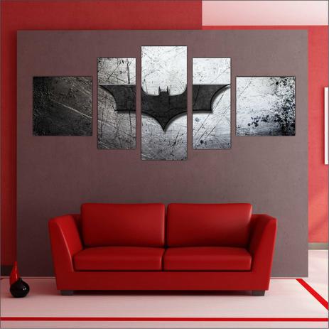 Quadro Decorativo Batman Salas Quartos Super Heróis 5 Peças TT4 - Vital Menor preço em Quadro Decorativo Batman Salas Quartos Super Heróis 5 Peças TT4 - Vital