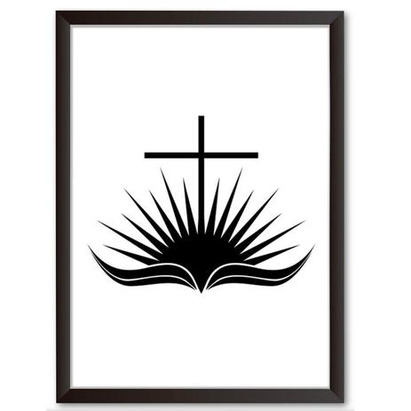 Quadro Decorativo - Biblia Sagrada - 25x19cm - Cool art é boa?