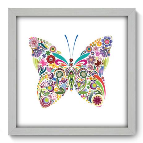 Quadro Decorativo - Borboleta - 33cm x 33cm - 156qdsb - Allodi Menor preço em Quadro Decorativo - Borboleta - 33cm x 33cm - 156qdsb - Allodi
