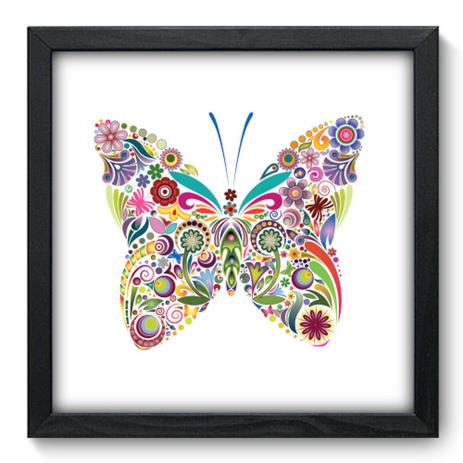 Quadro Decorativo - Borboleta - 33cm x 33cm - 156qdsp - Allodi Menor preço em Quadro Decorativo - Borboleta - 33cm x 33cm - 156qdsp - Allodi