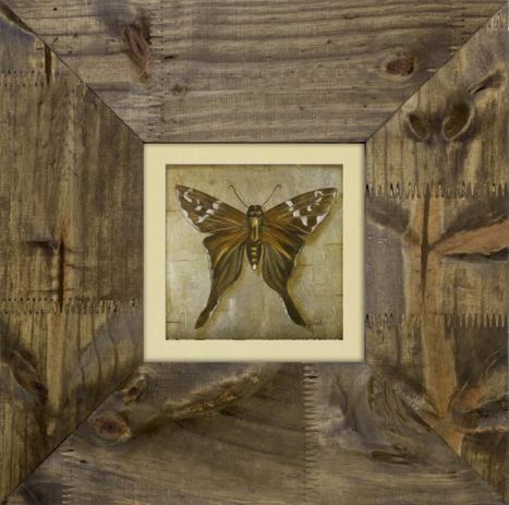Quadro Decorativo Borboleta Rústico 40x40cm - Decore pronto Menor preço em Quadro Decorativo Borboleta Rústico 40x40cm - Decore pronto