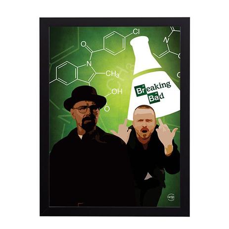 Quadro Decorativo Breaking Bad 33x45cm - Cantaki Menor preço em Quadro Decorativo Breaking Bad 33x45cm - Cantaki