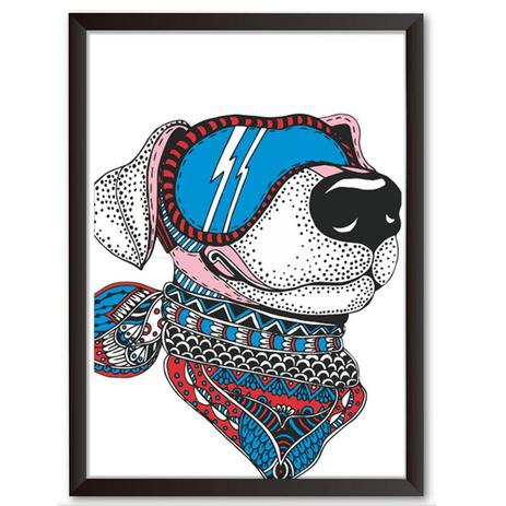 Quadro Decorativo - Cachorro Dormindo Feliz - 25x19cm - Cool art Menor preço em Quadro Decorativo - Cachorro Dormindo Feliz - 25x19cm - Cool art