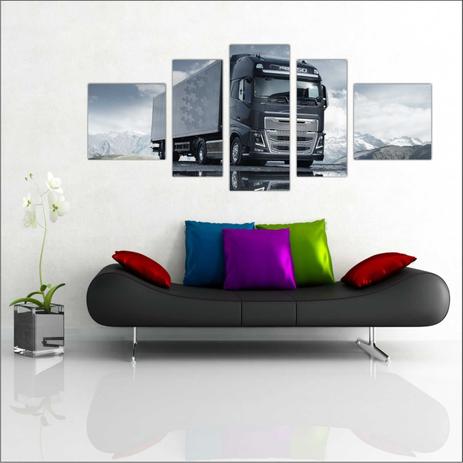 Quadro Decorativo Caminhão Mosaico Decoração Com 5 Peças TT2 - Vital Menor preço em Quadro Decorativo Caminhão Mosaico Decoração Com 5 Peças TT2 - Vital