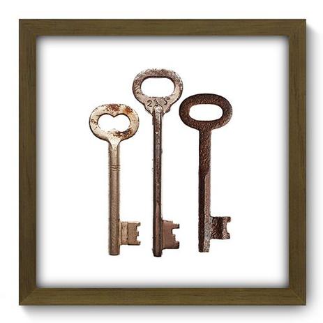 Quadro Decorativo - Chaves - 33cm x 33cm - 143qddm - Allodi Menor preço em Quadro Decorativo - Chaves - 33cm x 33cm - 143qddm - Allodi