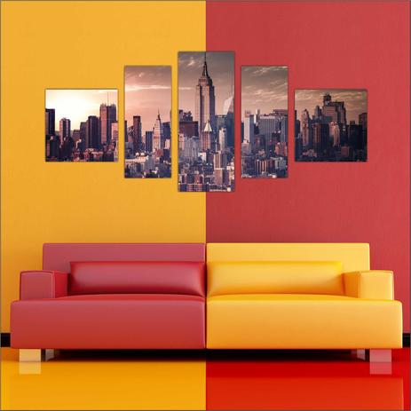Quadro Decorativo Cidade New York Salas Interiores Decoração TT1 - Vital Menor preço em Quadro Decorativo Cidade New York Salas Interiores Decoração TT1 - Vital