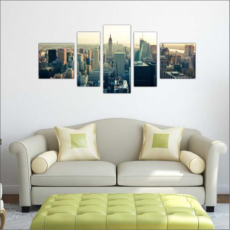Quadro Decorativo Cidade New York Salas Interiores Decoração - Vital Menor preço em Quadro Decorativo Cidade New York Salas Interiores Decoração - Vital