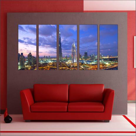Quadro Decorativo Cidades Famosas Dubai Prédios Salas 5 Peças GG2 - Vital quadros do brasil Menor preço em Quadro Decorativo Cidades Famosas Dubai Prédios Salas 5 Peças GG2 - Vital quadros do brasil