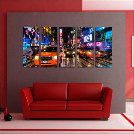 Quadro Decorativo Cidades Nova Iorque Ponte Prédios Táxis GG 5 Peças GG2 - Vital quadros do brasil Menor preço em Quadro Decorativo Cidades Nova Iorque Ponte Prédios Táxis GG 5 Peças GG2 - Vital quadros do brasil