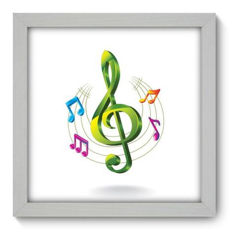 Quadro Decorativo - Clave de Sol - 22cm x 22cm - 027qdgb - Allodi Menor preço em Quadro Decorativo - Clave de Sol - 22cm x 22cm - 027qdgb - Allodi