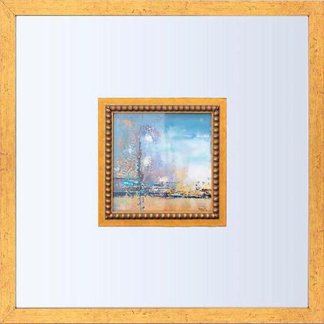 Quadro Decorativo com Espelho Imagem Abstrata II - 45x45cm - Decore pronto Menor preço em Quadro Decorativo com Espelho Imagem Abstrata II - 45x45cm - Decore pronto