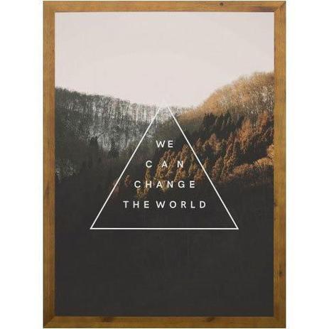 Quadro Decorativo com Frase We Can Rústico 50x70cm - Decore pronto Menor preço em Quadro Decorativo com Frase We Can Rústico 50x70cm - Decore pronto