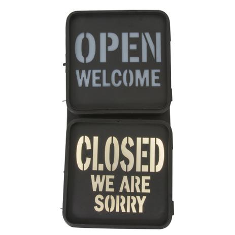 Quadro Decorativo Com Iluminação Open Welcome - Closed We Are Sorry 110v 40.900 - Ribeiro e Pavani Menor preço em Quadro Decorativo Com Iluminação Open Welcome - Closed We Are Sorry 110v 40.900 - Ribeiro e Pavani