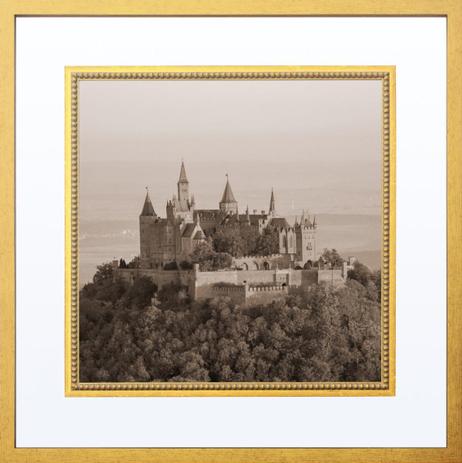 Quadro Decorativo com Margem de Vidro Transparente Castelo Tom Sépia 70x70cm - Decore pronto Menor preço em Quadro Decorativo com Margem de Vidro Transparente Castelo Tom Sépia 70x70cm - Decore pronto