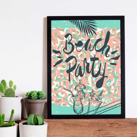 Quadro Decorativo com Moldura Beach Party - Love decor é boa?