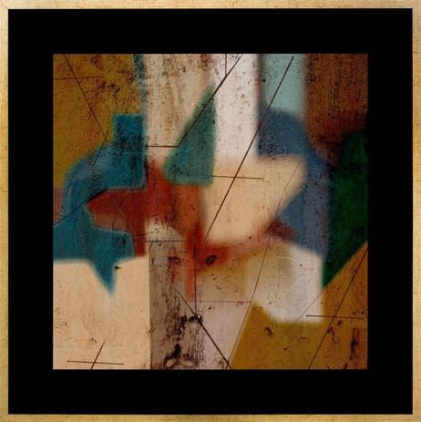 Quadro Decorativo com Moldura Dourada Abstrato Colorido I 90x90cm - Decore pronto Menor preço em Quadro Decorativo com Moldura Dourada Abstrato Colorido I 90x90cm - Decore pronto