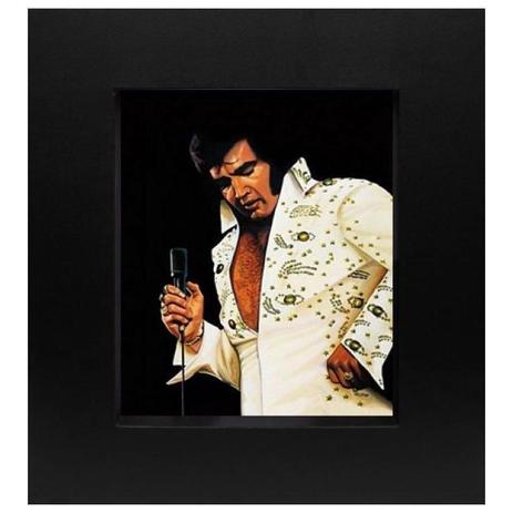 Quadro Decorativo com Moldura em Tecido Elvis Presley 60x70cm - Decore pronto Menor preço em Quadro Decorativo com Moldura em Tecido Elvis Presley 60x70cm - Decore pronto