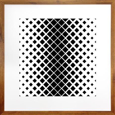 Quadro Decorativo com Moldura Rústica Arte Geométrica Quadrados 70x70cm - Decore pronto Menor preço em Quadro Decorativo com Moldura Rústica Arte Geométrica Quadrados 70x70cm - Decore pronto
