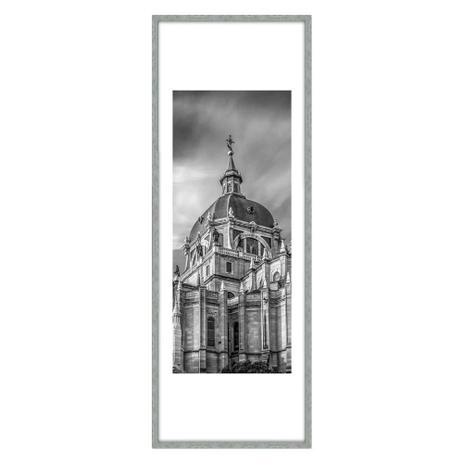 Quadro Decorativo com Profundidade Catedral com Moldura Prata 35x95cm - Decore pronto Menor preço em Quadro Decorativo com Profundidade Catedral com Moldura Prata 35x95cm - Decore pronto