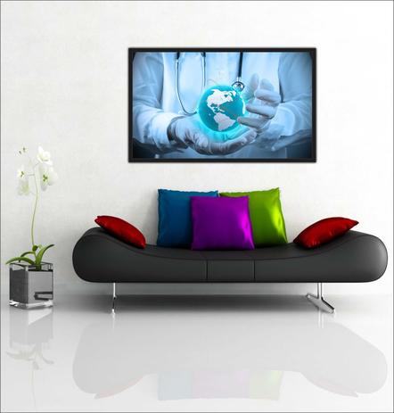 Quadro Decorativo Consultórios Médicos Medicina Com Moldura 1 Metro x 60 cm TT01 - Vital Menor preço em Quadro Decorativo Consultórios Médicos Medicina Com Moldura 1 Metro x 60 cm TT01 - Vital