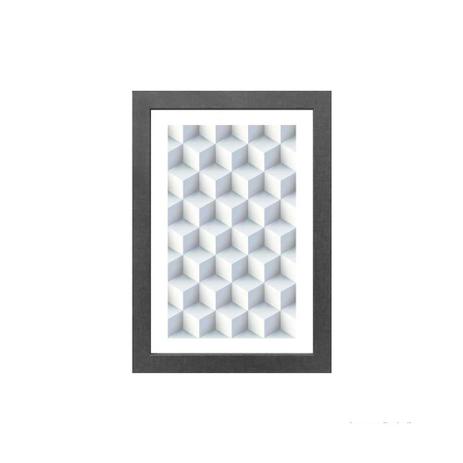 Quadro decorativo Cubes 23x33cm cinza Infinity é boa?