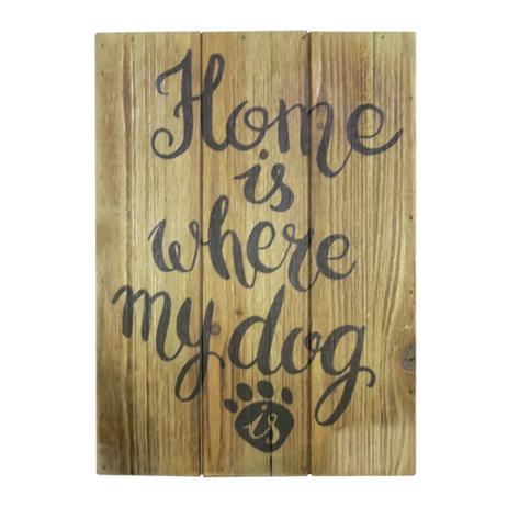 Quadro decorativo de madeira My Dog 35X25CM - 26957 - Urban Menor preço em Quadro decorativo de madeira My Dog 35X25CM - 26957 - Urban