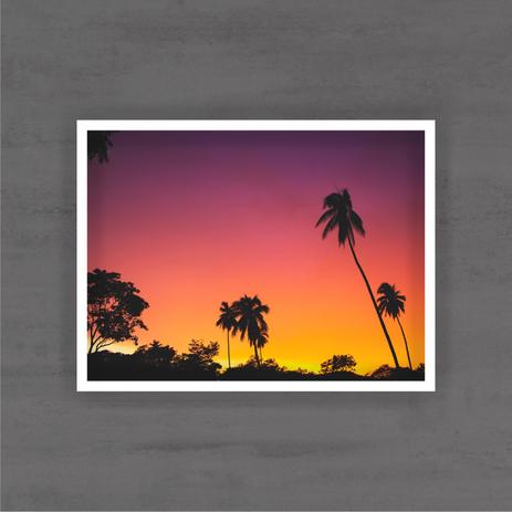 Quadro Decorativo De Paisagem  Com Moldura Branca 08 - Micro oficina é boa?