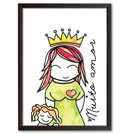 Quadro Decorativo - Desenho Muito Amor - 25x19cm - Cool art é ruim? Quadro Decorativo - Desenho Muito Amor - 25x19cm - Cool art é boa?