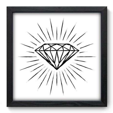 Quadro Decorativo - Diamante - 33cm x 33cm - 061qddp - Allodi