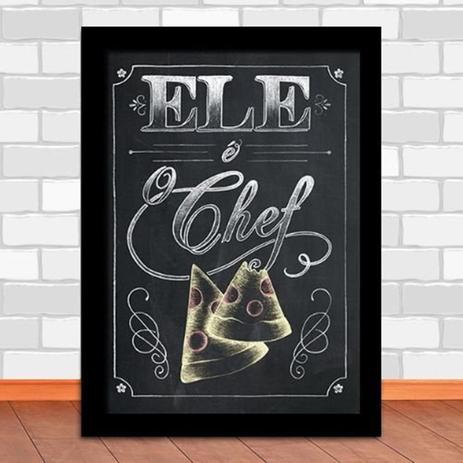 Quadro Decorativo Ele é o chef - Iframes decoracao é boa?