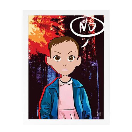 Quadro Decorativo Eleven Stranger Things 33x45cm - Cantaki Menor preço em Quadro Decorativo Eleven Stranger Things 33x45cm - Cantaki