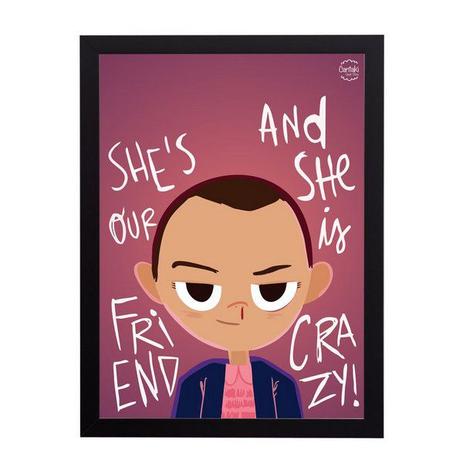 Quadro Decorativo Eleven Vr Stranger Things 33x45cm - Cantaki Menor preço em Quadro Decorativo Eleven Vr Stranger Things 33x45cm - Cantaki