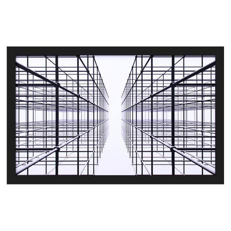 Quadro Decorativo em Preto e Branco Abstrato Geométrico Infinito 50x30cm - Decore pronto Menor preço em Quadro Decorativo em Preto e Branco Abstrato Geométrico Infinito 50x30cm - Decore pronto