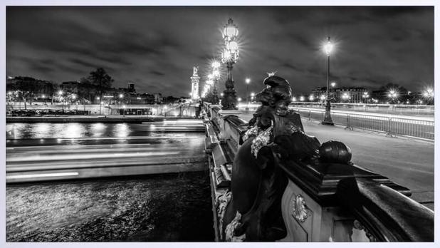 Quadro Decorativo em Preto e Branco Ponte Alexandre III em Paris 150x80cm - Decore pronto Menor preço em Quadro Decorativo em Preto e Branco Ponte Alexandre III em Paris 150x80cm - Decore pronto