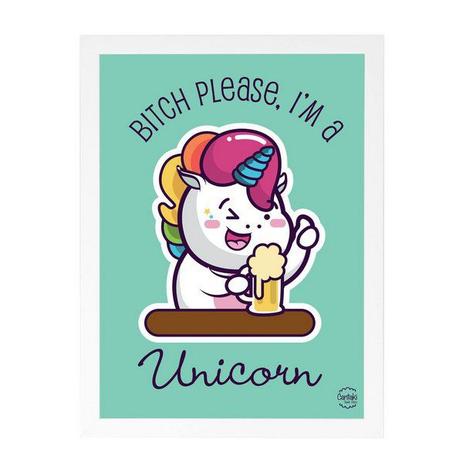 Quadro Decorativo Eu sou um Unicórnio 33x45cm - Cantaki Menor preço em Quadro Decorativo Eu sou um Unicórnio 33x45cm - Cantaki
