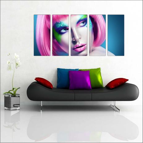Quadro Decorativo Fashion Hair Make Up Salão De Beleza 5 Peças GG1 - Vital quadros do brasil Menor preço em Quadro Decorativo Fashion Hair Make Up Salão De Beleza 5 Peças GG1 - Vital quadros do brasil