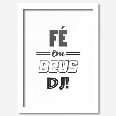 Quadro Decorativo Fé em Deus Dj 33cmx24cm Los Quadros Branco Menor preço em Quadro Decorativo Fé em Deus Dj 33cmx24cm Los Quadros Branco