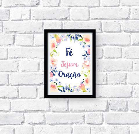 Quadro decorativo - Fé,Jejum e oração. - Dama arteira Menor preço em Quadro decorativo - Fé,Jejum e oração. - Dama arteira