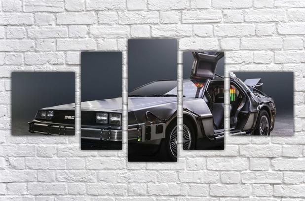 Quadro Decorativo Filmes De Volta Para O Futuro Delorean 5 Peças TT1 - Vital Menor preço em Quadro Decorativo Filmes De Volta Para O Futuro Delorean 5 Peças TT1 - Vital