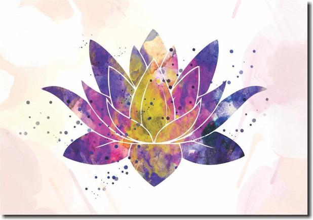 Quadro Decorativo Flor De Lotus Colorida 1 Peca Quadros Decorativos Quadro Decorativo Magazine Luiza