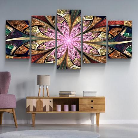 Quadro Decorativo Flor Vitral Espectral Surrealista Moderno Atelie Dos Quadros Quadro Decorativo Magazine Luiza