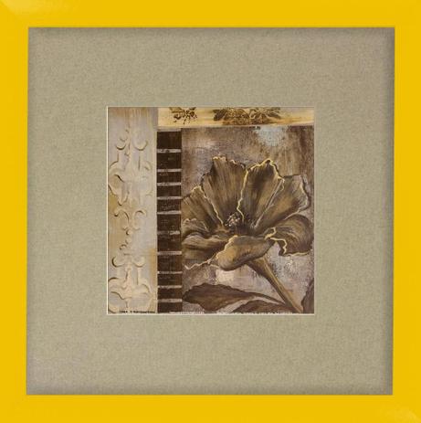 Quadro Decorativo Floral Papoula Abstrato 30x30cm - Decore pronto Menor preço em Quadro Decorativo Floral Papoula Abstrato 30x30cm - Decore pronto