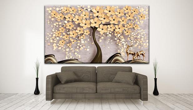 Quadro Decorativo Floral Spring Flower Tree - Tendenci Menor preço em Quadro Decorativo Floral Spring Flower Tree - Tendenci