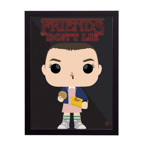 Quadro Decorativo Frase Eleven Stranger Things 33x45cm - Cantaki Menor preço em Quadro Decorativo Frase Eleven Stranger Things 33x45cm - Cantaki