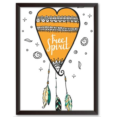 Quadro Decorativo - Free Spirit - 34x24cm - Cool art é boa?