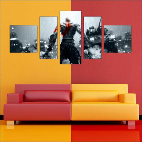 Quadro Decorativo Game God Of War Mosaico 5 Peças - Vital é boa?
