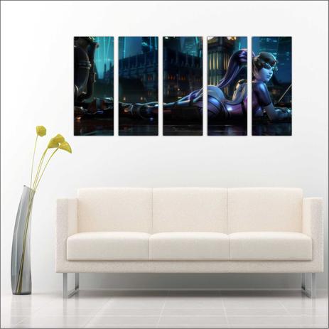 Quadro Decorativo Games Overwatch Jogos Mosaico Com 5 Peças GG3 - Vital Menor preço em Quadro Decorativo Games Overwatch Jogos Mosaico Com 5 Peças GG3 - Vital
