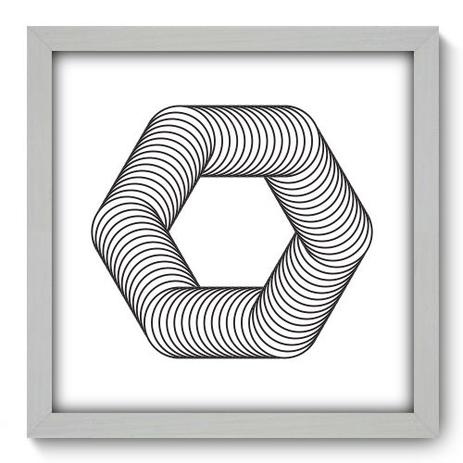 Quadro Decorativo - Geometria - 33cm x 33cm - 083qnabb - Allodi é boa?