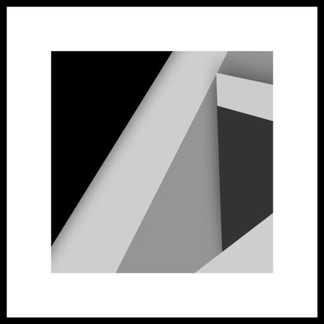 Quadro Decorativo Geométrico em Preto e Branco Arte Moderna I 70x70cm - Decore pronto Menor preço em Quadro Decorativo Geométrico em Preto e Branco Arte Moderna I 70x70cm - Decore pronto